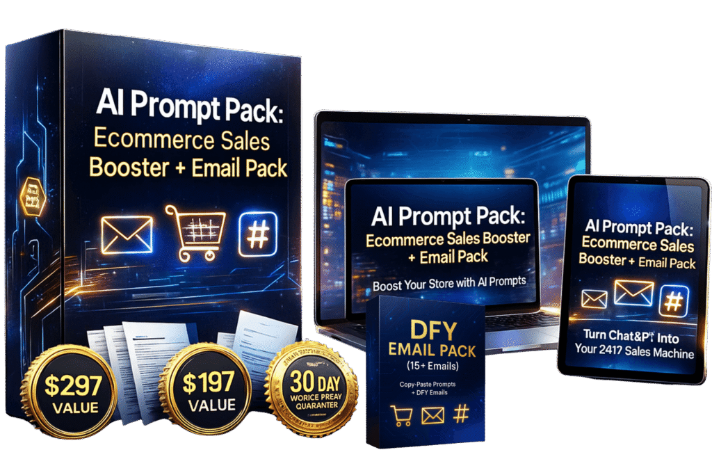 AI Prompt Pack Ecommerce Sales Booster